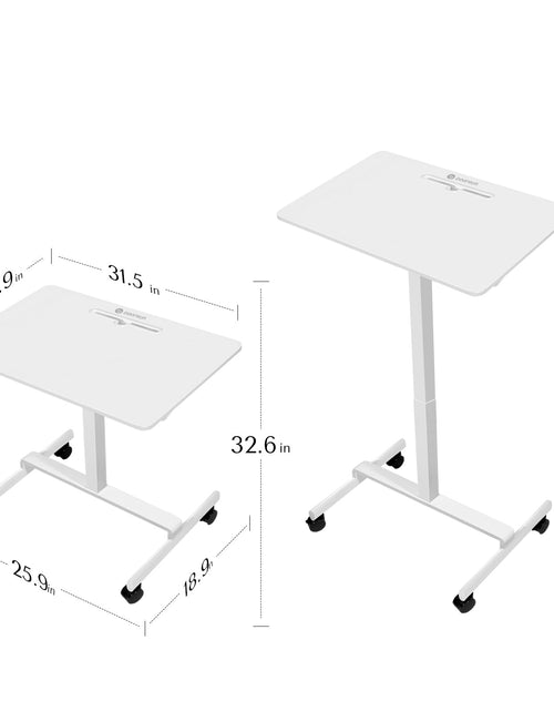 Load image into Gallery viewer, DeerRun® Adjustable Standing Desk - 31.5''L *18.9''W Large Rolling Laptop Desk for Treadmills
