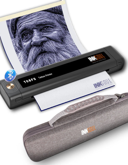 Load image into Gallery viewer, INKSOUL® T08FS Wireless Tattoo Transfer Stencil Printer-Can print shadows
