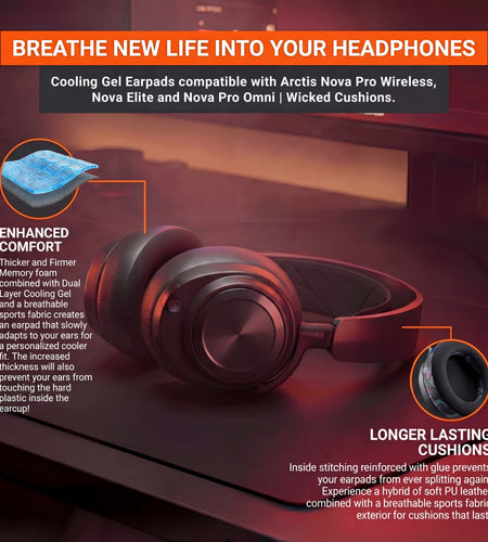Arctis Nova Pro Wireless, Nova Elite & Nova Pro Omni Earpads - WC FreeZe Cooling Gel