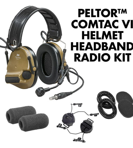 Peltor ComTac VI | NIB w/ All Colors & Models | Gel Earcups & ARC Mounts Included