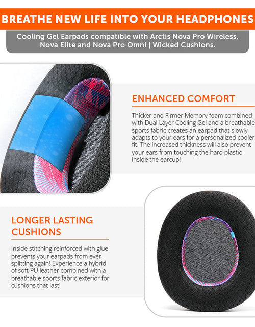 Load image into Gallery viewer, Arctis Nova Pro Wireless, Nova Elite &amp; Nova Pro Omni Earpads - WC FreeZe Cooling Gel
