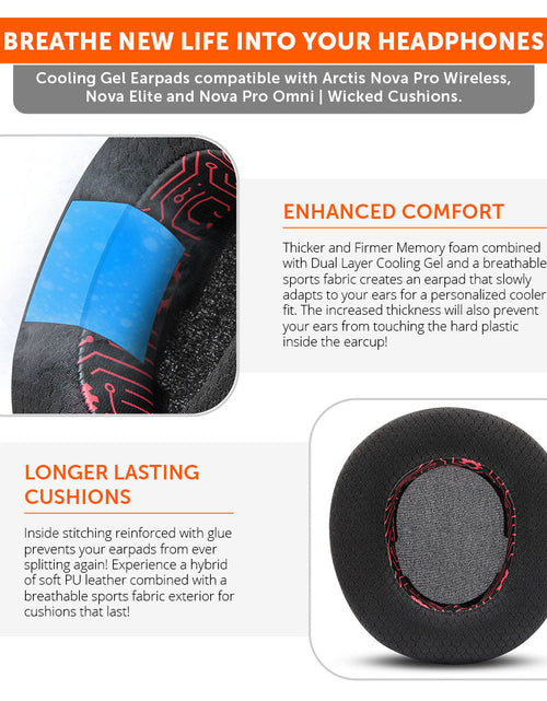 Load image into Gallery viewer, Arctis Nova Pro Wireless, Nova Elite &amp; Nova Pro Omni Earpads - WC FreeZe Cooling Gel
