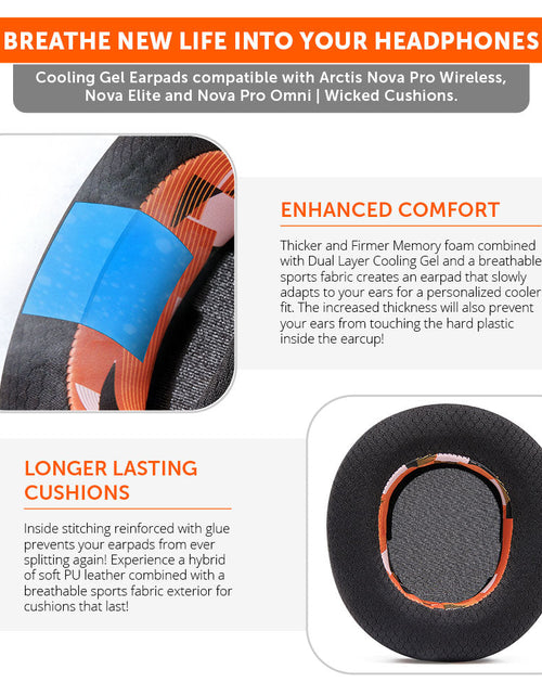 Load image into Gallery viewer, Arctis Nova Pro Wireless, Nova Elite &amp; Nova Pro Omni Earpads - WC FreeZe Cooling Gel
