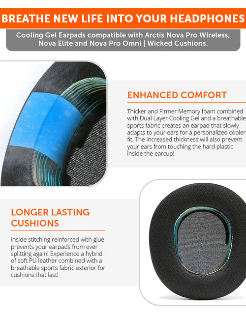 Load image into Gallery viewer, Arctis Nova Pro Wireless, Nova Elite &amp; Nova Pro Omni Earpads - WC FreeZe Cooling Gel

