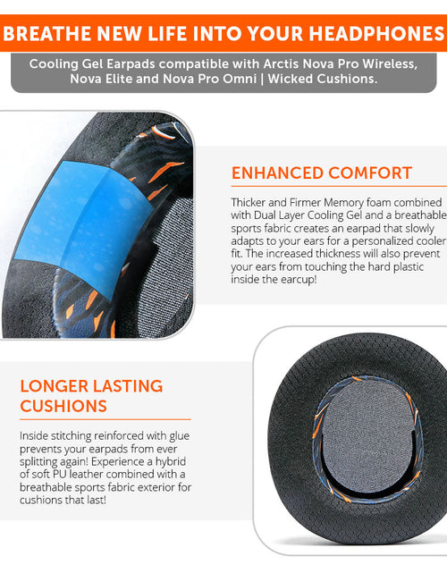 Load image into Gallery viewer, Arctis Nova Pro Wireless, Nova Elite &amp; Nova Pro Omni Earpads - WC FreeZe Cooling Gel
