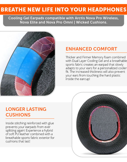 Load image into Gallery viewer, Arctis Nova Pro Wireless, Nova Elite &amp; Nova Pro Omni Earpads - WC FreeZe Cooling Gel
