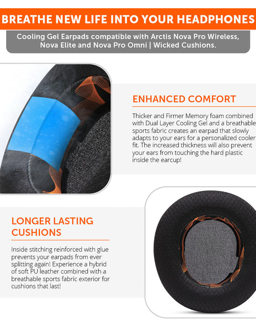 Load image into Gallery viewer, Arctis Nova Pro Wireless, Nova Elite &amp; Nova Pro Omni Earpads - WC FreeZe Cooling Gel
