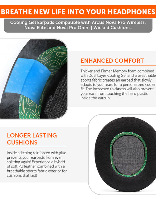 Load image into Gallery viewer, Arctis Nova Pro Wireless, Nova Elite &amp; Nova Pro Omni Earpads - WC FreeZe Cooling Gel
