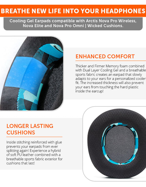 Load image into Gallery viewer, Arctis Nova Pro Wireless, Nova Elite &amp; Nova Pro Omni Earpads - WC FreeZe Cooling Gel
