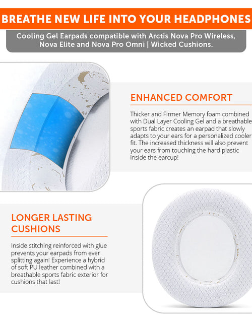 Load image into Gallery viewer, Arctis Nova Pro Wireless, Nova Elite &amp; Nova Pro Omni Earpads - WC FreeZe Cooling Gel
