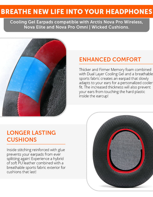 Load image into Gallery viewer, Arctis Nova Pro Wireless, Nova Elite &amp; Nova Pro Omni Earpads - WC FreeZe Cooling Gel
