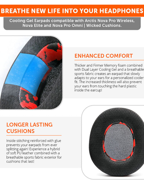 Load image into Gallery viewer, Arctis Nova Pro Wireless, Nova Elite &amp; Nova Pro Omni Earpads - WC FreeZe Cooling Gel
