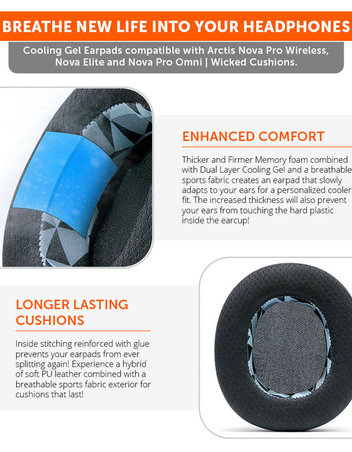 Load image into Gallery viewer, Arctis Nova Pro Wireless, Nova Elite &amp; Nova Pro Omni Earpads - WC FreeZe Cooling Gel
