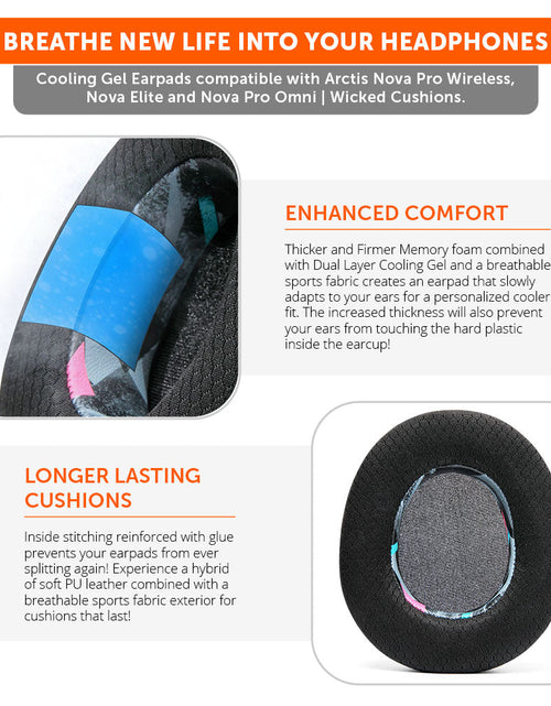 Load image into Gallery viewer, Arctis Nova Pro Wireless, Nova Elite &amp; Nova Pro Omni Earpads - WC FreeZe Cooling Gel
