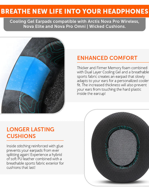 Load image into Gallery viewer, Arctis Nova Pro Wireless, Nova Elite &amp; Nova Pro Omni Earpads - WC FreeZe Cooling Gel
