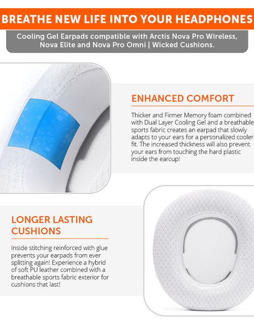 Load image into Gallery viewer, Arctis Nova Pro Wireless, Nova Elite &amp; Nova Pro Omni Earpads - WC FreeZe Cooling Gel
