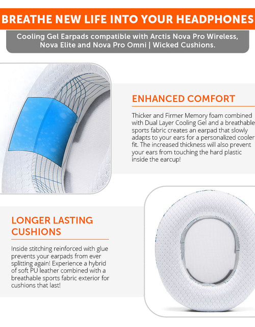 Load image into Gallery viewer, Arctis Nova Pro Wireless, Nova Elite &amp; Nova Pro Omni Earpads - WC FreeZe Cooling Gel

