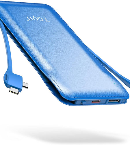 10000Mah Power Bank Portable Charger with Built-In Cables, Portable Phone Charger Battery Backup Compatible with Iphone Android Phones